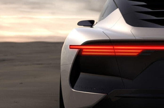 DeLorean released its first sneak peek of their electric vehicle.